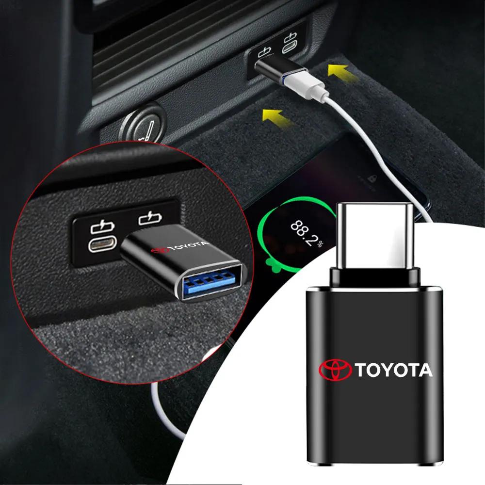 Toyota Rav4 Corolla Camry Aqua Yaris Cross Auris TRD Chr Prado ڵ USB ̺ ȯ OTG  ȭ  ȯ